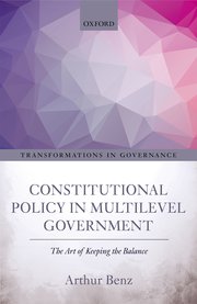 Cover for 

Constitutional Policy in Multilevel Government






