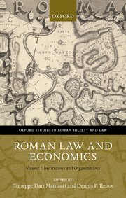 Cover for 

Roman Law and Economics






