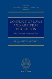 Cover for 

Conflict of Laws and Arbitral Discretion






