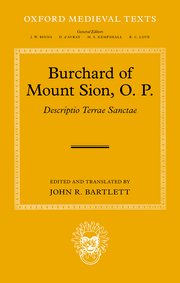 Cover for 

Burchard of Mount Sion, O. P.






