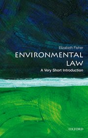 Cover for 

Environmental Law: A Very Short Introduction






