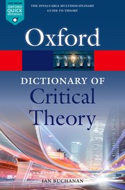 Cover for 

A Dictionary of Critical Theory







