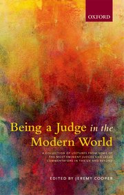Cover for 

Being a Judge in the Modern World







