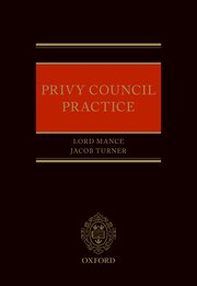 Cover for 

Privy Council Practice






