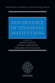 Cover for 

Governance of Financial Institutions






