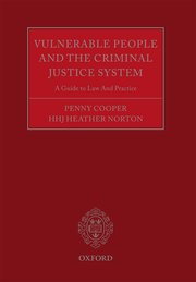 Cover for 

Vulnerable People and the Criminal Justice System






