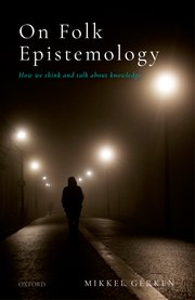 Cover for 

On Folk Epistemology






