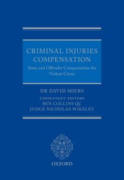 Cover for 

Criminal Injuries Compensation






