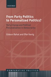 Cover for 

From Party Politics to Personalized Politics?







