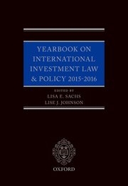 Cover for 

Yearbook on International Investment Law & Policy 2015-2016






