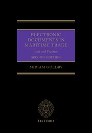 Cover for 

Electronic Documents in Maritime Trade 2e






