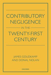 Cover for 

Contributory Negligence in the Twenty-First Century






