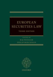 Cover for 

European Securities Law






