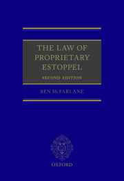 Cover for 

The Law of Proprietary Estoppel






