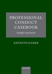 Cover for 

Professional Conduct Casebook






