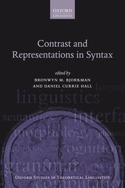 Cover for 

Contrast and Representations in Syntax






