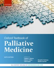 Cover for 

Oxford Textbook of Palliative Medicine






