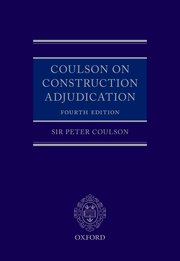 Cover for 

Coulson on Construction Adjudication






