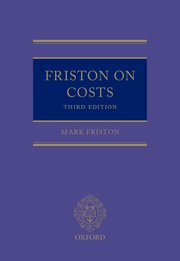 Cover for 

Friston on Costs






