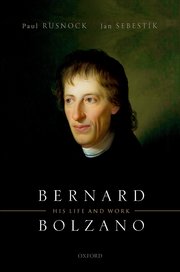 Cover for 

Bernard Bolzano






