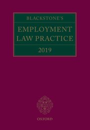 Cover for 

Blackstones Employment Law Practice 2019






