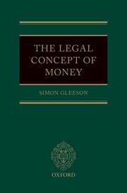 Cover for 

The Legal Concept of Money






