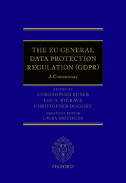 Cover for 

The EU General Data Protection Regulation (GDPR)






