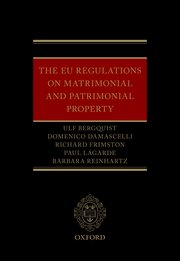 Cover for 

The EU Regulations on Matrimonial and Patrimonial Property







