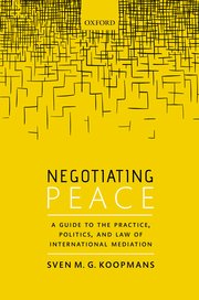 Cover for 

Negotiating Peace






