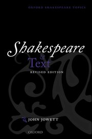 Cover for 

Shakespeare and Text






