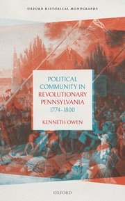 Cover for 

Political Community in Revolutionary Pennsylvania, 1774-1800






