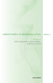 Cover for 

Oxford Studies in Philosophy of Law Volume 3






