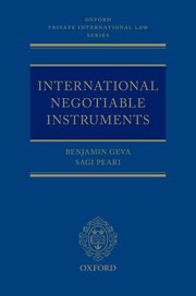 Cover for 

International Negotiable Instruments






