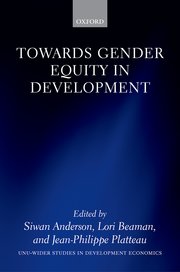 Cover for 

Towards Gender Equity in Development







