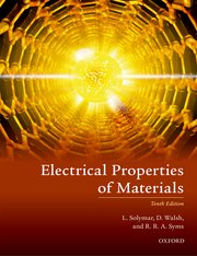 Cover for 

Electrical Properties of Materials







