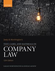 Cover for 

Sealy & Worthingtons Text, Cases, and Materials in Company Law






