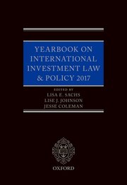 Cover for 

Yearbook on International Investment Law & Policy 2017






