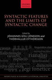 Cover for 

Syntactic Features and the Limits of Syntactic Change






