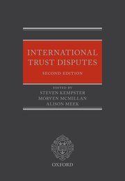 Cover for 

International Trust Disputes






