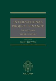 Cover for 

International Project Finance






