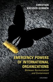Cover for 

Emergency Powers of International Organizations






