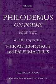 Cover for 

Philodemus: On Poems, Book 2






