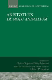 Cover for 

Aristotles De motu animalium







