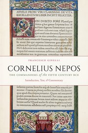 Cover for 

Cornelius Nepos, The Commanders of the Fifth Century BCE






