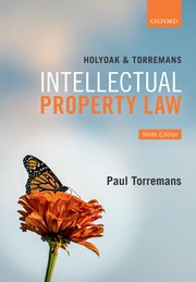 Cover for 

Holyoak and Torremans Intellectual Property Law






