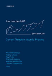Cover for 

Current Trends in Atomic Physics






