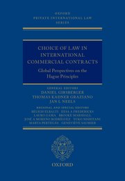 Cover for 

Choice of Law in International Commercial Contracts






