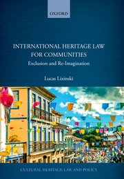 Cover for 

International Heritage Law for Communities






