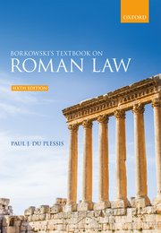 Cover for 

Borkowskis Textbook on Roman Law






