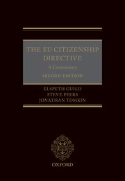 Cover for 

The EU Citizenship Directive: A Commentary






